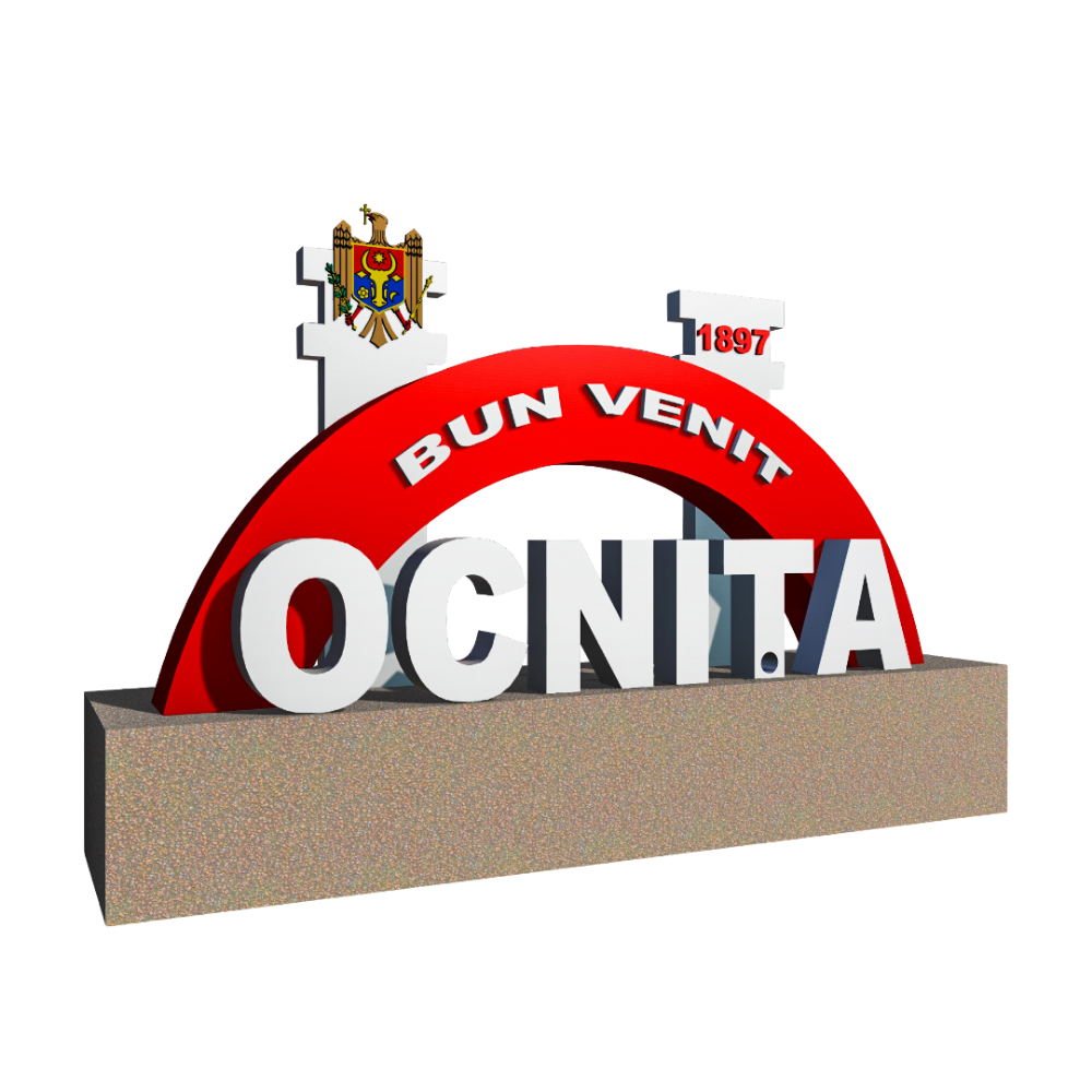 Intrare în localitatea OCNIȚA
