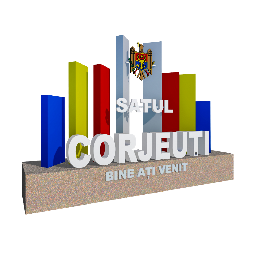 Intrare în localitatea CORJEUȚI